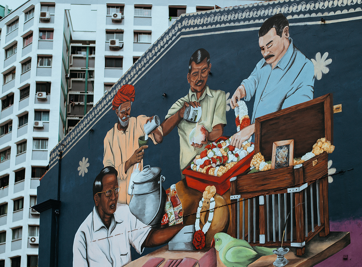 A picture of a mural